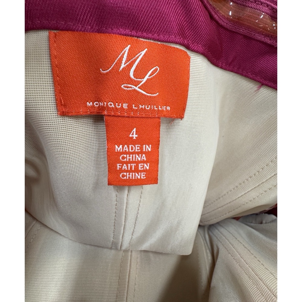 Monique Lhuillier Long Dress Sz 4/Formal/Wedding Attire/Party Wear/Designer - Picture 9 of 10
